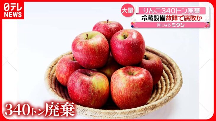 【りんご】“日本一”青森の農協　冷蔵設備の故障で腐敗か