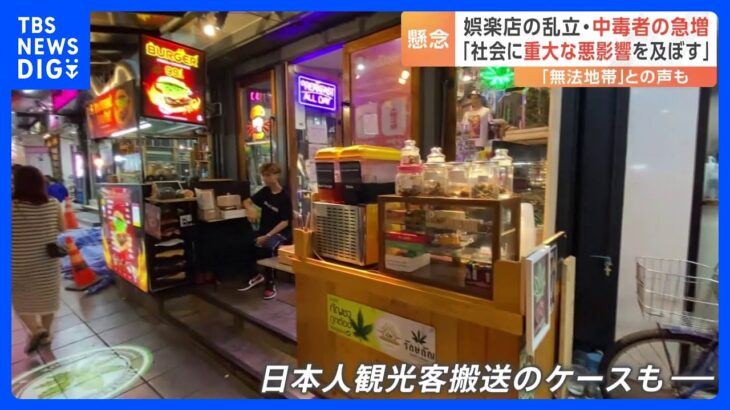 アジアで初　“大麻解禁”のタイ　医療目的に限定も中毒者が急増…日本人が働く大麻ショップも｜TBS NEWS DIG