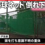 【事故】“防球ネット”倒れ下敷きに  女子野球部員が意識不明  高校が謝罪  札幌市