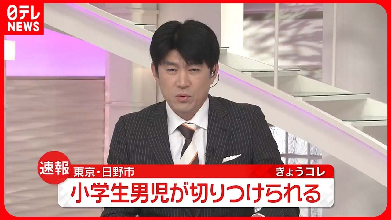 【速報】男児を刃物で切りつけ、男が逃走中 東京・日野市