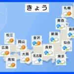 【5月8日 今日の天気】関東 午前中の通勤・通学時間帯の激しい雨に注意　東北や日本海側では寒気の影響で3月並みの気温に｜TBS NEWS DIG