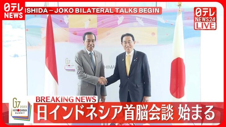 【速報】岸田首相とインドネシアのジョコ大統領　首脳会談はじまる