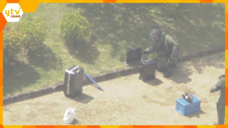 「不審なスーツケース」中身は洋服・携帯電話などで爆発物はなし　世界遺産・姫路城に隣接の公園で発見