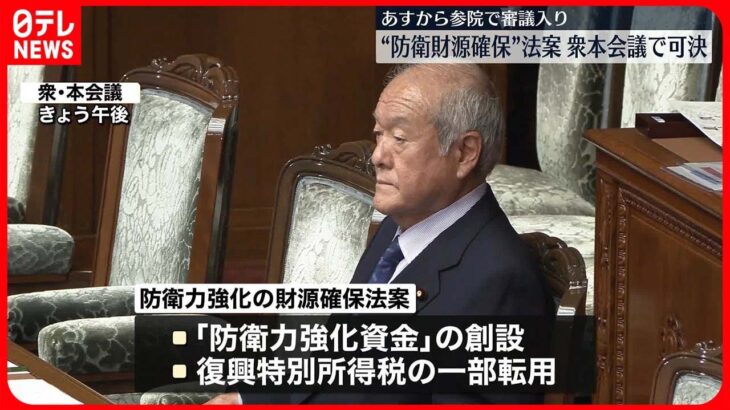 【衆院本会議で可決】「防衛力の抜本的強化」財源確保への法案