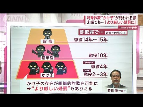 特殊詐欺「かけ子」が問われる罪とは？　末端でも…弁護士「より厳しい処罰あり得る」(2023年5月24日)