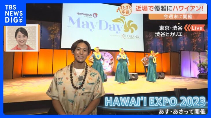ハワイの文化やグルメなどを渋谷で身近に「ハワイ エキスポ 2023」【すたすた中継】｜TBS NEWS DIG