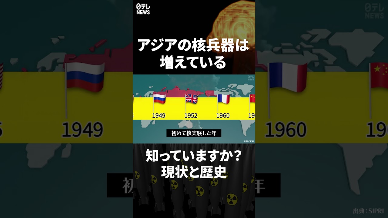 【60秒でわかる】世界の“核保有” この10年でどう変わった? #shorts