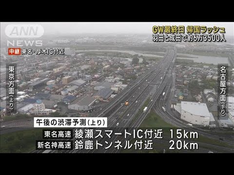 GW最終日 帰国ラッシュ　羽田と成田で約6万3500人(2023年5月7日)