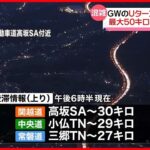 【高速道路Uターン渋滞予測】5日夜は東名で50キロ、関越道で40キロなど