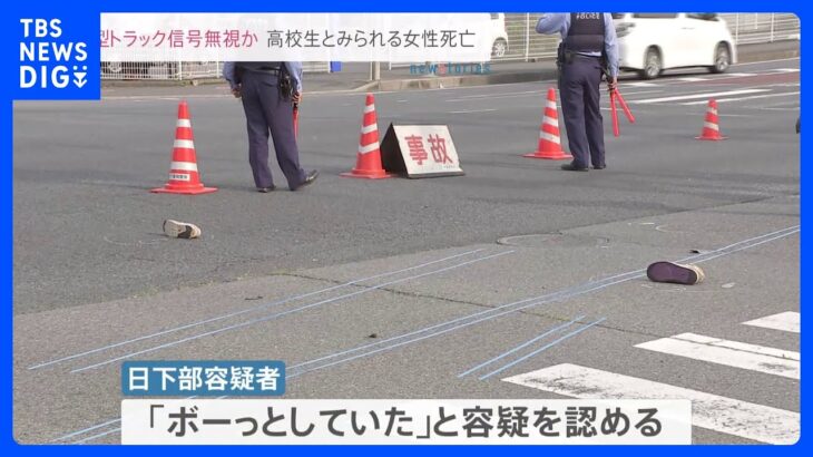 横断歩道を渡っていた10代とみられる男女がトラックにはねられる逮捕の運転手ボーッとしていた千葉成田市TBSNEWSDIG