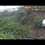 土砂崩れで国道100m埋まる　埼玉では避難所に一時550人以上(2023年6月3日)