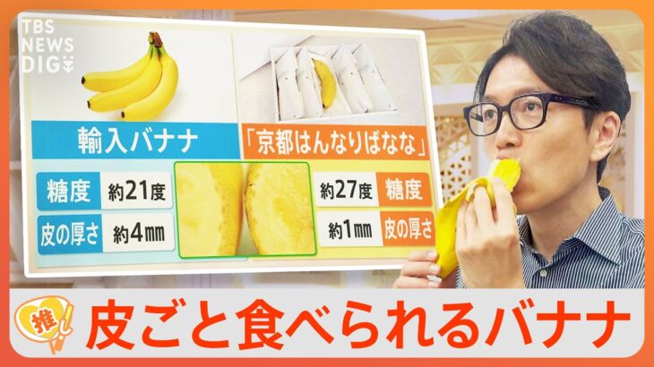 1本1000円超皮まで食べられる京都産の高級バナナゲキ推しTBSNEWSDIG