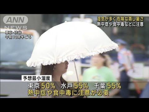 関東は猛暑一段落も危険な蒸し暑さ熱中症に注意(2023年6月19日)