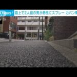 東京渋谷区の路上で2人組の男にスプレーかけられかばん奪われる車で逃走(2023年6月19日)
