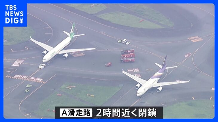 羽田空港　国際線旅客機2機が接触　バンコク行きのタイ航空683便と台北行きのエバー航空189便｜TBS NEWS DIG