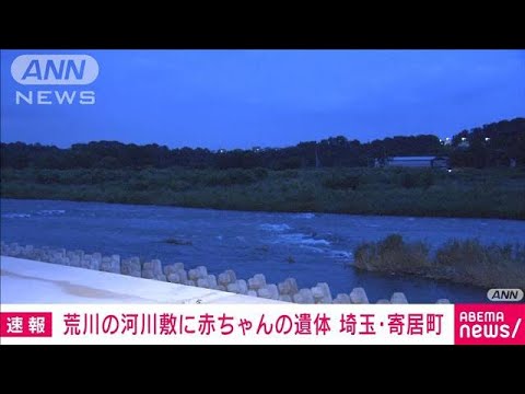 速報荒川の河川敷に赤ちゃんの遺体埼玉寄居町(2023年6月21日)