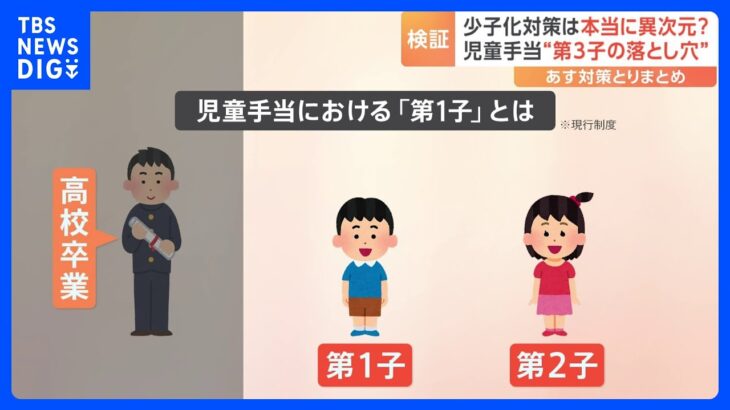 本当に“異次元”？　少子化対策に“第3子の落とし穴”　「高校卒業の子どもはカウントせず」方法に不満の声｜TBS NEWS DIG