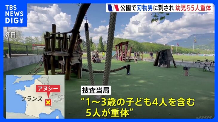 フランス・アルプスの公園で刃物男　子供4人含む5人が重体に　シリア国籍の男を現場近くで拘束｜TBS NEWS DIG
