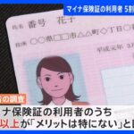 マイナ保険証メリット特になし5割超利用者への調査厚生労働省TBSNEWSDIG