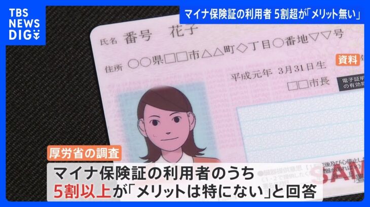 マイナ保険証メリット特になし5割超利用者への調査厚生労働省TBSNEWSDIG