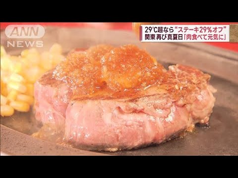 関東再び真夏日「肉食べて元気に」　元祖“カリカリ梅”で熱中症対策(2023年6月7日)