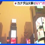 カナダ山火事の煙が風にのりアメリカ東部まで到達「嫌な臭い。頭がくらくらする」 タイムズスクエアでは空がオレンジ色に｜TBS NEWS DIG