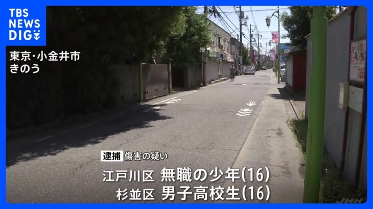 【速報】「おい、なに見てんだよ」面識ない男性に繰り返し暴行加えたか　少年2人を逮捕　周辺では複数被害　東京・小金井市｜TBS NEWS DIG