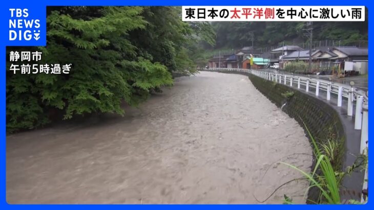 東日本太平洋側を中心に大気不安定…静岡では局地的大雨　大雨被害から1週間…愛知では泥水との戦い続く｜TBS NEWS DIG