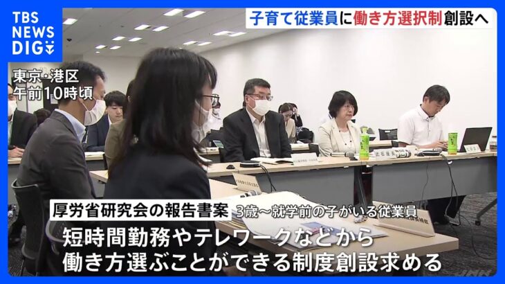 子育て従業員に「働き方選択制」創設へ　看護休暇の拡充も　厚労省の研究会が報告書案｜TBS NEWS DIG