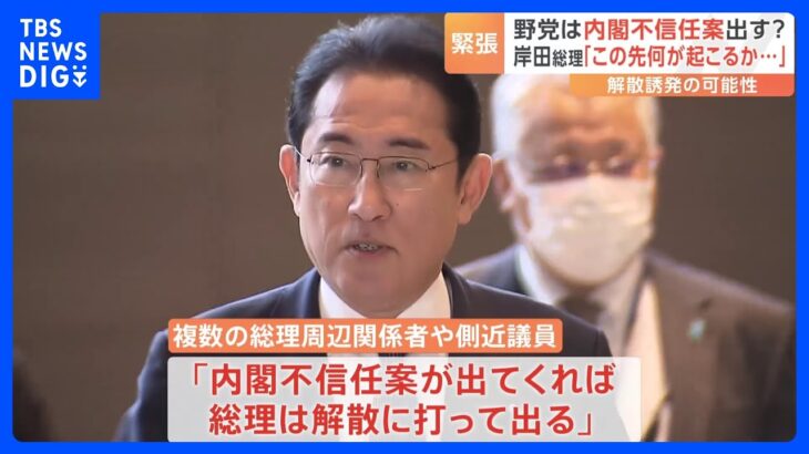 野党は内閣不信任案出す？解散誘発の可能性も…自民からは“けん制”　岸田総理は「何が起きるかわからない」｜TBS NEWS DIG