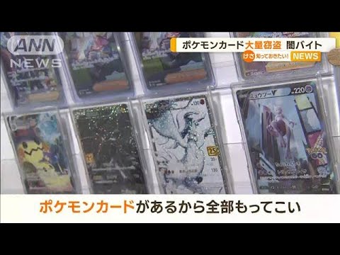 ポケモンカード大量窃盗容疑者闇バイトで指示受けも報酬受け取れず知っておきたい(2023年6月14日)