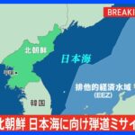 北朝鮮が日本海に向け弾道ミサイル発射韓国軍が発表TBSNEWSDIG