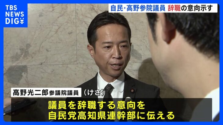 自民高野議員辞職の意向伝える元秘書の男性殴打流血問題受け国会内で陳謝もTBSNEWSDIG