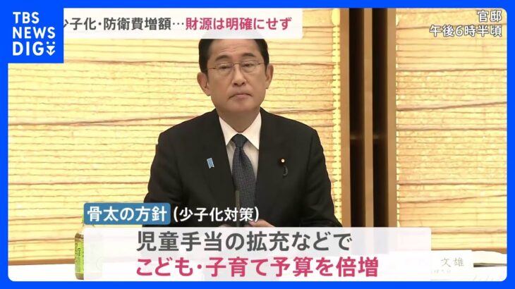 骨太の方針が閣議決定柱は少子化対策労働市場改革も財源あいまい防衛増税の先送り示唆もTBSNEWSDIG