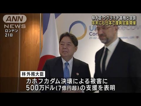 林大臣ウクライナ首相と会談年末にも日本で復興会議開催(2023年6月22日)