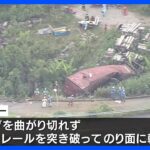 奈良天理市の名阪国道大型トレーラーが曲がりきれず転落運転手の男性27死亡TBSNEWSDIG