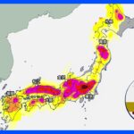 【6月13日 今日の天気】大気不安定　本州付近は急な雨や雷雨　沖縄は梅雨前線停滞で断続的に雨｜TBS NEWS DIG