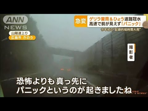 トンネル抜けるとゲリラ雷雨運転手視界奪われパニック広範囲で雷1万軒停電もっと知りたい(2023年6月29日)