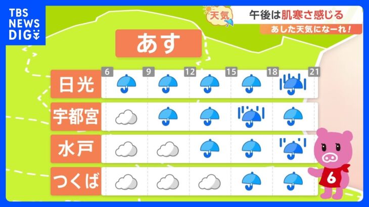 6月22日関東の天気戻る梅雨空傘の出番TBSNEWSDIG