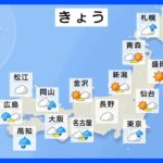 【6月6日 今日の天気】九州は非常に激しい雨　午後は東日本も次第に雨　北海道も雷雨に注意｜TBS NEWS DIG