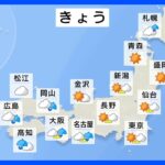 【6月6日 今日の天気】西から雨雲広がる　九州は非常に激しい雨に注意　関東や北日本 日中は暑く｜TBS NEWS DIG