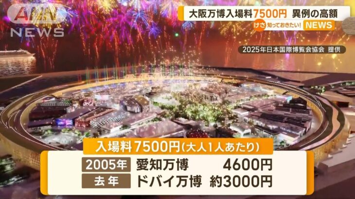 大阪万博の入場料7500円で調整異例の高額知っておきたい(2023年6月14日)