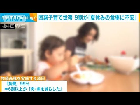 子育て世帯9割が夏休みの食事に不安(2023年6月27日)