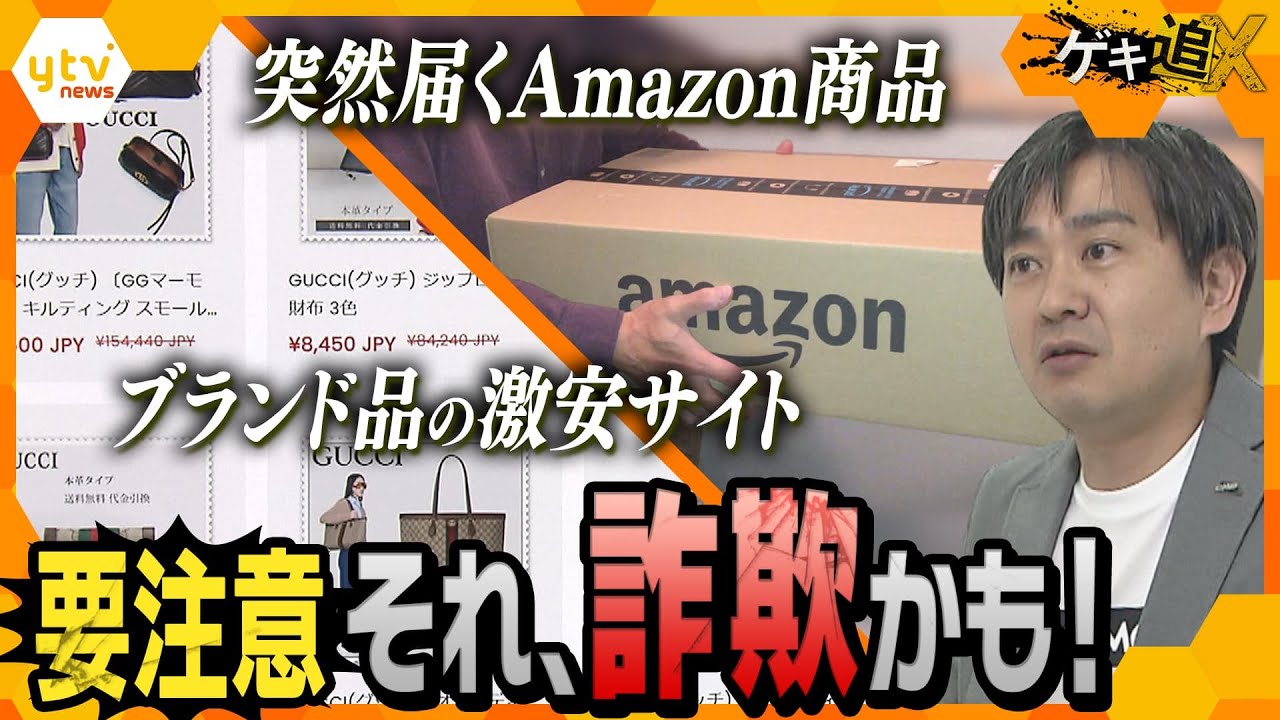 代引きで送り付けられるAmazon商品精巧に作られた偽サイト巧妙化するネット詐欺の最新手口と騙されないための対策を徹底取材かんさい情報ネットten.特集/ゲキ追X