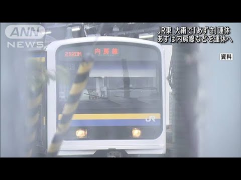 JR東日本 大雨で「あずさ」運休 3日は内房線など運休へ(2023年6月2日)