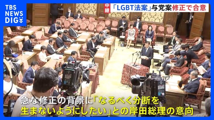 LGBT法案、自民が維新案を“丸のみ”で修正　「性同一性」から「ジェンダー・アイデンティティ」へ｜TBS NEWS DIG