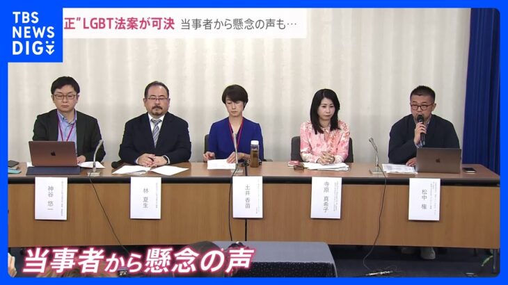 LGBT理解増進法案が衆院内閣委で可決 「全ての国民の安心に留意する」新たな条文に当事者からは懸念の声も…【news23】｜TBS NEWS DIG