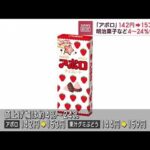 「アポロ」142円→153円へ　明治菓子など4～24％値上げ(2023年7月13日)