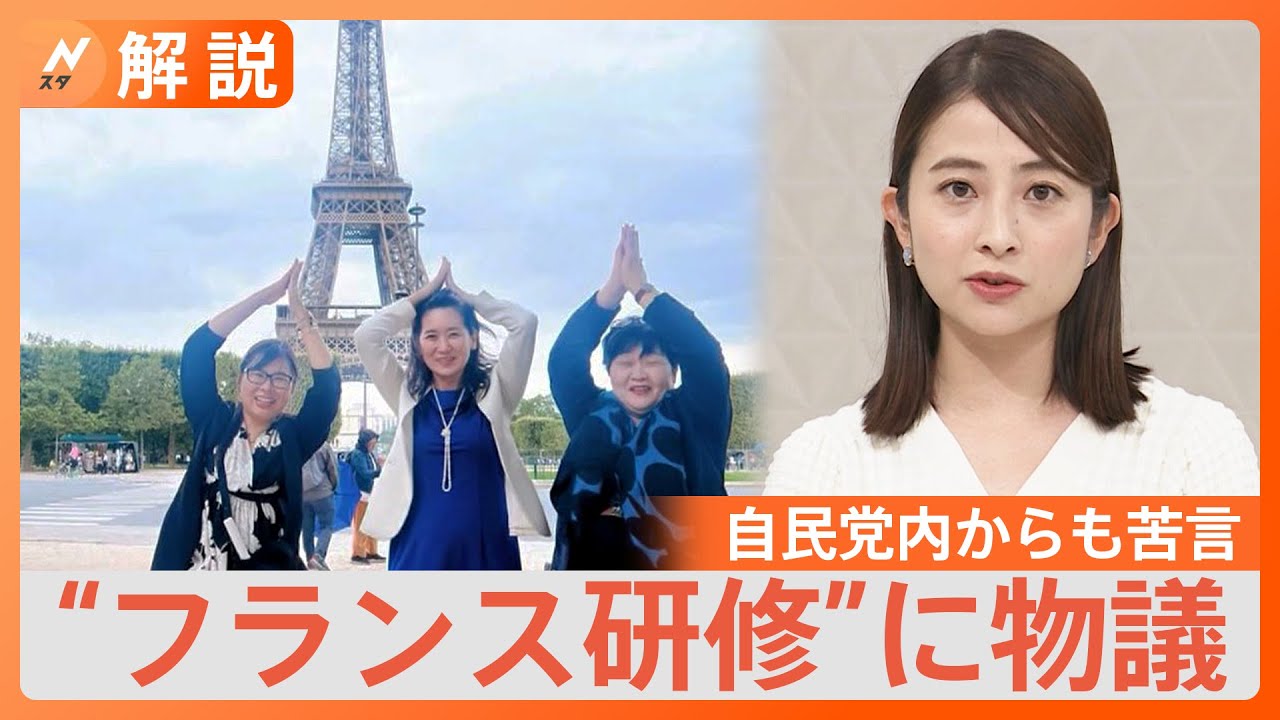 自己負担は「30万円」自民党女性局の“フランス研修”が物議　党内からも苦言「ちょっと浮かれすぎ」【Nスタ解説】｜TBS&nbsp;NEWS&nbsp;DIG