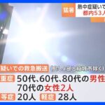 都内熱中症疑いきょう午後3時時点で53人搬送東京消防庁TBSNEWSDIG